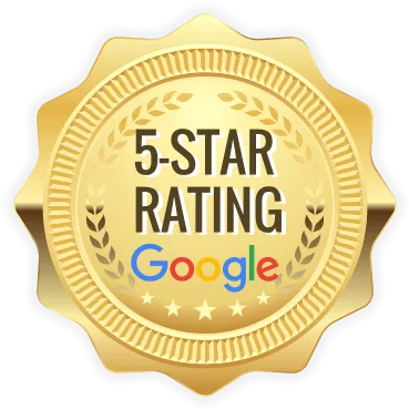 Google 5 star badge transparent small