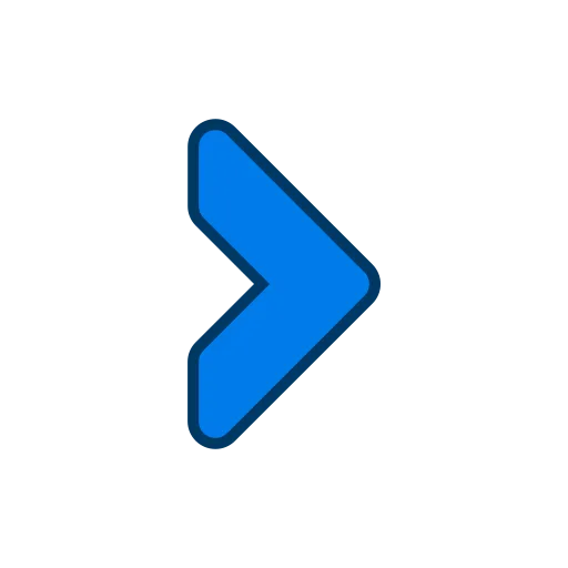 blue chevron right arrow