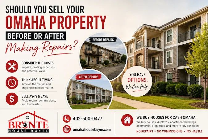 Should You Sell Your Omaha Home Before or After Making Repairs We buy houses for cash omaha Sell my house in omaha.